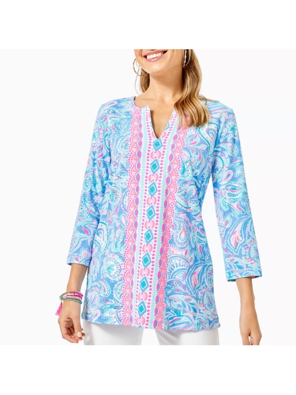 Lilly Pulitzer Karina Tunic Tropical Beach Vacation Size Small